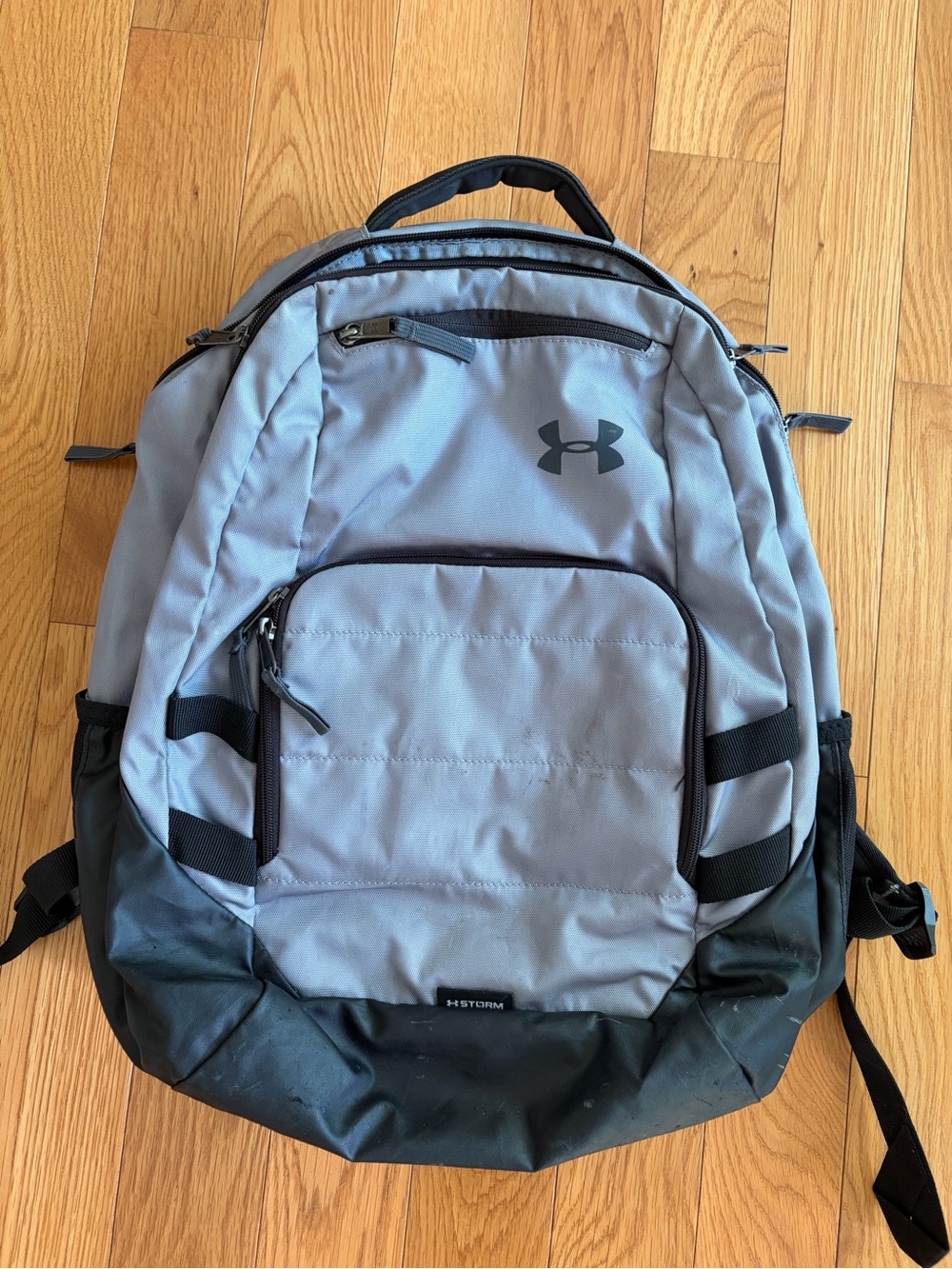 Under Armour Gray and Black Backpack with Front Pocket